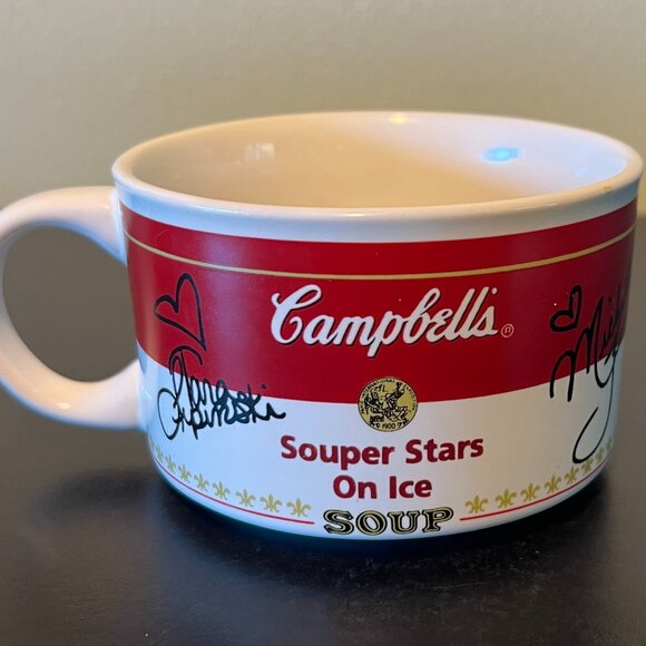 Campbell’s SOUPER STAR ON ICE Mug ~ Nicole Bobek ~ Michelle Kwan ~ Tara Lipinski - Picture 1 of 8